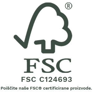 FSC Chain of Custody Certification standard, FSC C124693, Ref.: FSC-STD-40-004 za: